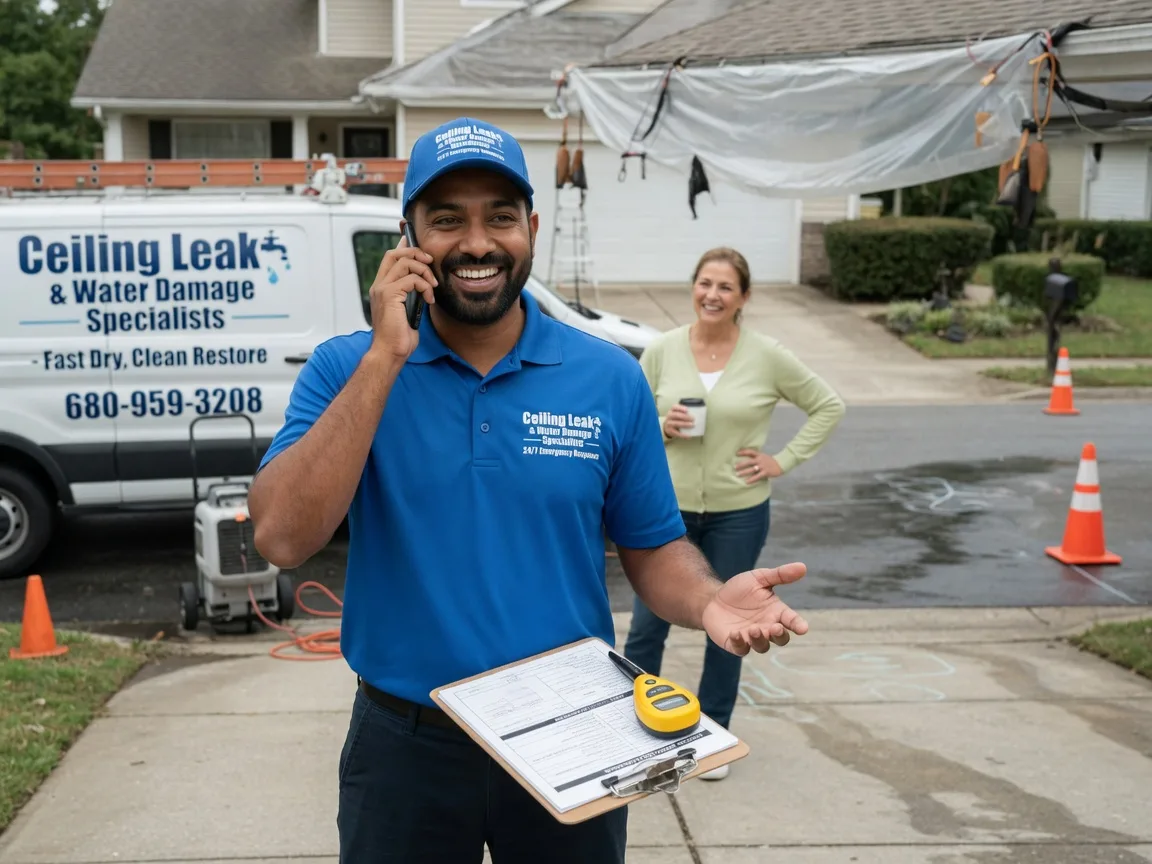 Ceiling Leak Cleanup Scheller, IL FAQs